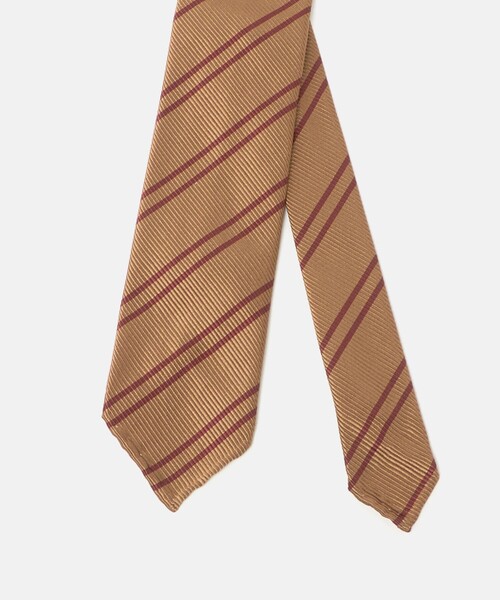 SOVEREIGN（ソブリン）の「＜SOVEREIGN＞ダブルストライプ ネクタイ（ネクタイ・メンズ・オリーブ/ブラック/レッド/ベージュ・FREE）」の6枚目の写真