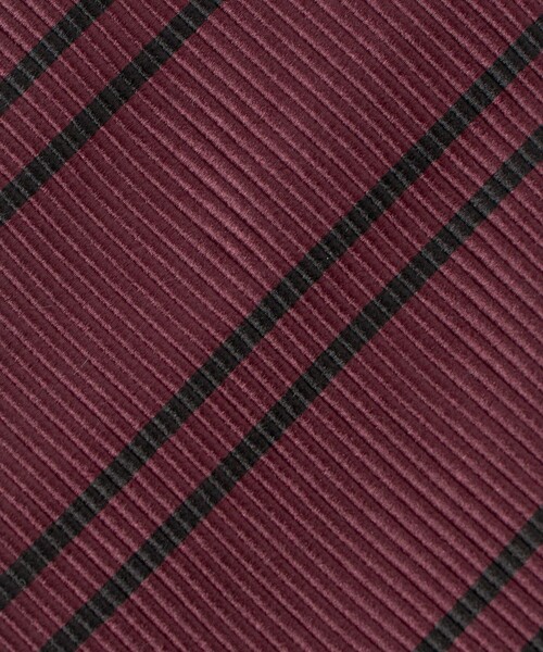 SOVEREIGN（ソブリン）の「＜SOVEREIGN＞ダブルストライプ ネクタイ（ネクタイ・メンズ・オリーブ/ブラック/レッド/ベージュ・FREE）」の9枚目の写真