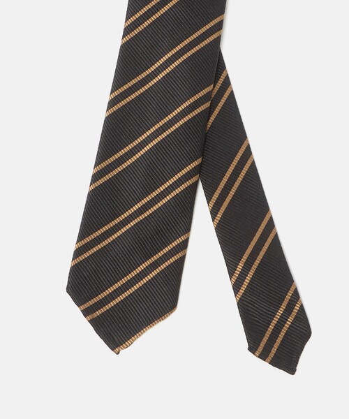 SOVEREIGN（ソブリン）の「＜SOVEREIGN＞ダブルストライプ ネクタイ（ネクタイ・メンズ・オリーブ/ブラック/レッド/ベージュ・FREE）」の14枚目の写真
