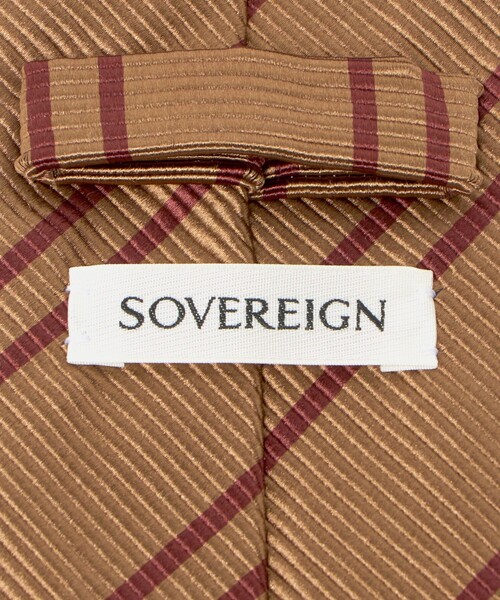 SOVEREIGN（ソブリン）の「＜SOVEREIGN＞ダブルストライプ ネクタイ（ネクタイ・メンズ・オリーブ/ブラック/レッド/ベージュ・FREE）」の11枚目の写真