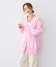 スウェット」に該当するカーディガン/ボレロ（ピンク/桃色系
