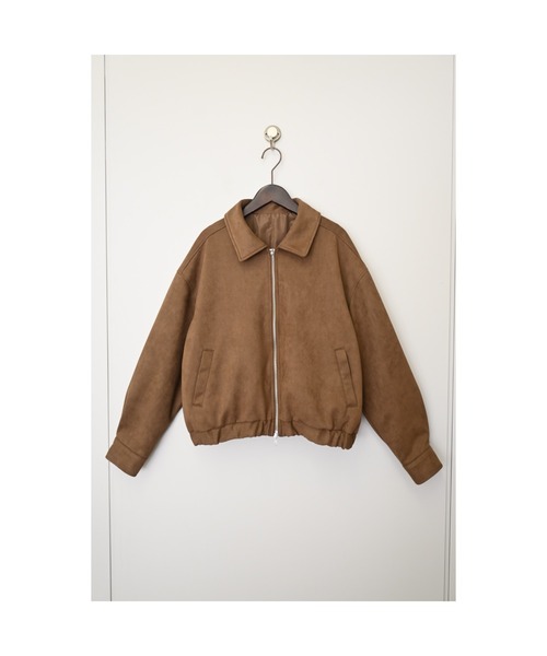 セール】スウェードライク Wジップブルゾン（ブルゾン）｜r.（アール