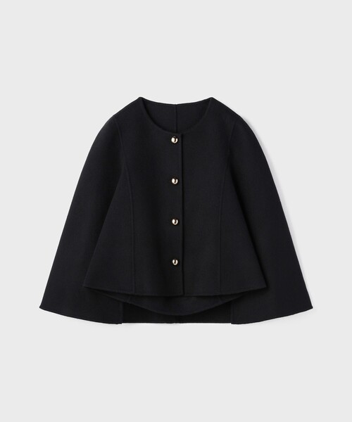 極美品✨24ssグレースコンチネンタル　ケープスリーブジャケット　黒　M 完売品 リバーケープジャケット（その他アウター）｜GRACE CONTINENTAL