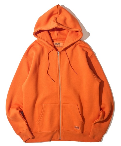 UNIVERSAL OVERALL(ユニバーサルオーバーオール)の「【UNIVERSAL OVERALL】T/C SWEAT ZIP HOODIE / 裏起毛スウェットジップアップパーカー(パーカー・メンズ・オートミール/ネイビー/オレンジ/グレー/ブラック/ホワイト・MEDIUM/LARGE/X-LARGE)」の17枚目の写真