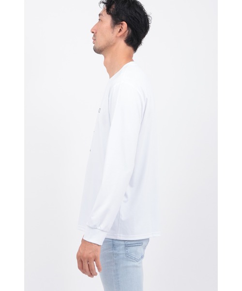 HIGH STREET（ハイストリート）の「HﾛｺﾞﾌﾟﾘﾝﾄｸﾙｰﾈｯｸﾅｶﾞｿﾃﾞTCS（Tシャツ/カットソー・メンズ・ホワイト/ブラック・MEDIUM/LARGE/LL）」の6枚目の写真