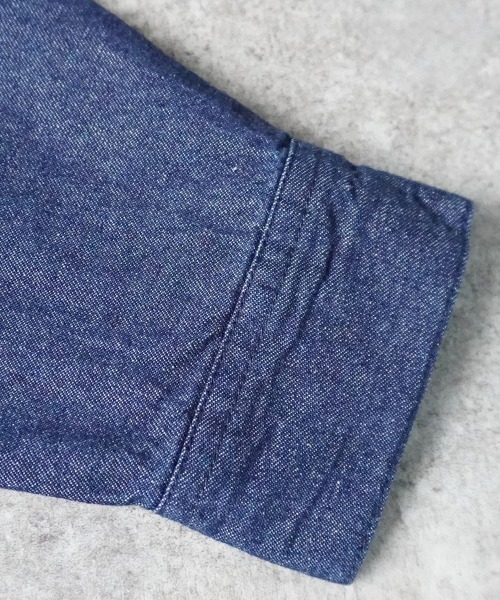 SELECT LEVERY(セレクトリベリー)の「デニムオーバーシャツ(シャツ/ブラウス・レディース・ブルー/ネイビー・MEDIUM/LARGE)」の19枚目の写真