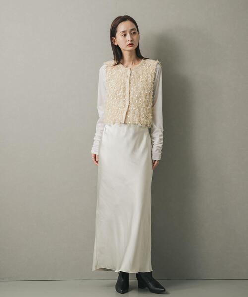 SENSE OF PLACE by URBAN RESEARCH（センスオブプレイスバイアーバンリサーチ）の「ブラシヤーンループベスト（ベスト・レディース・ブラウン/ブラック/アイボリー・ONE）」の9枚目の写真