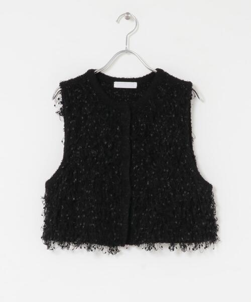 SENSE OF PLACE by URBAN RESEARCH（センスオブプレイスバイアーバンリサーチ）の「ブラシヤーンループベスト（ベスト・レディース・ブラウン/ブラック/アイボリー・ONE）」の18枚目の写真