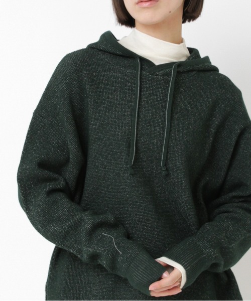 RNA-N(アールエヌエーエヌ)の「K2726 ワッフルニットフーディー(パーカー・レディース・キナリ/オレンジ/グリーン・FREE)」の3枚目の写真