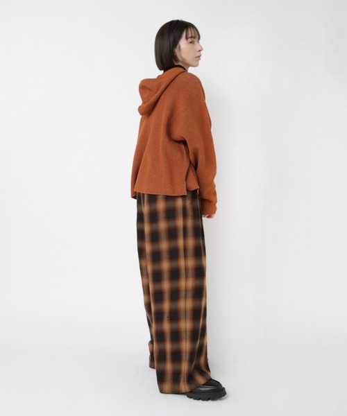 RNA-N(アールエヌエーエヌ)の「K2726 ワッフルニットフーディー(パーカー・レディース・キナリ/オレンジ/グリーン・FREE)」の14枚目の写真