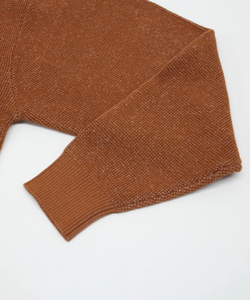 RNA-N(アールエヌエーエヌ)の「K2726 ワッフルニットフーディー(パーカー・レディース・キナリ/オレンジ/グリーン・FREE)」の17枚目の写真