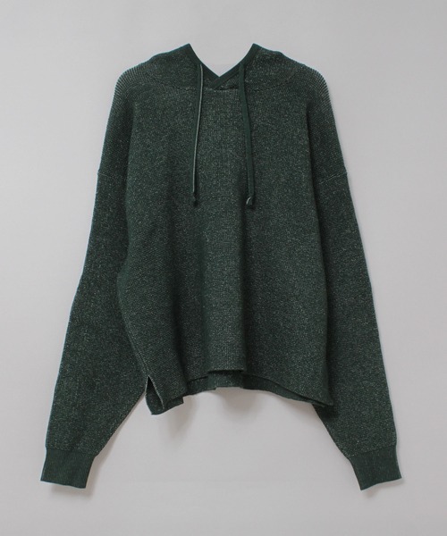 RNA-N(アールエヌエーエヌ)の「K2726 ワッフルニットフーディー(パーカー・レディース・キナリ/オレンジ/グリーン・FREE)」の5枚目の写真