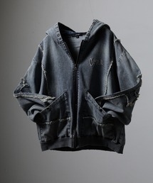 RE730 | RE730 Denim Cross デニムZIPパーカー クロス十字(ブルゾン)