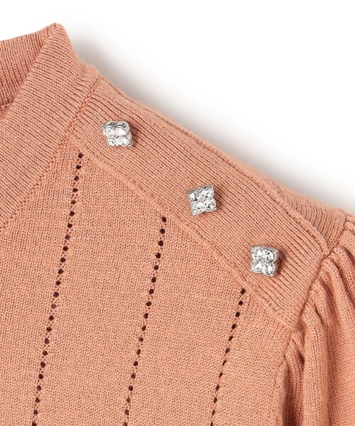 TOCCA(トッカ)の「IN ROMANCE ペプラム ニットプルオーバー(ニット/セーター・レディース・ピンクベージュ/ブラック系・SMALL/MEDIUM)」の10枚目の写真
