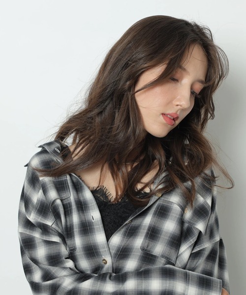 Apuweiser-riche（アプワイザーリッシェ）の「チェックシャツレーストリムニットセット（ニット/セーター・レディース・ホワイト系その他・2）」の15枚目の写真