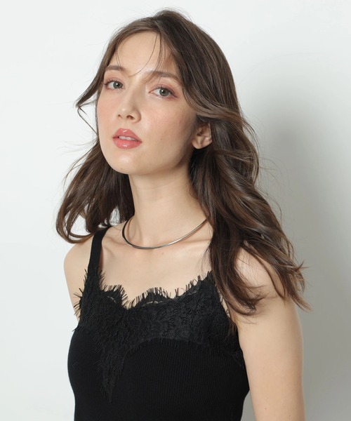Apuweiser-riche（アプワイザーリッシェ）の「チェックシャツレーストリムニットセット（ニット/セーター・レディース・ホワイト系その他・2）」の18枚目の写真