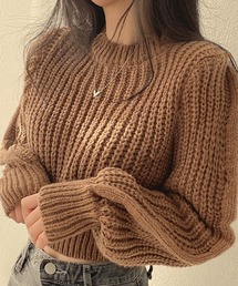 NO WAY | /ボリュームアームニットトップス(LEY)(ニット/セーター)