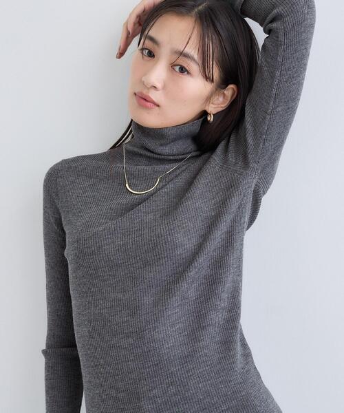 セール】【洗える／毛玉になりにくい】エクストラファインウール リブ