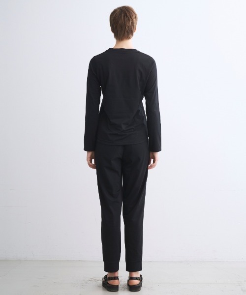 three dots(スリードッツ)の「ファンデーションコットン ロングスリーブT(Tシャツ/カットソー・レディース・ブラック/ホワイト・SMALL/MEDIUM)」の13枚目の写真