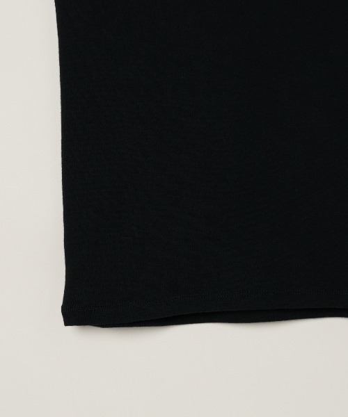 three dots(スリードッツ)の「ファンデーションコットン ロングスリーブT(Tシャツ/カットソー・レディース・ブラック/ホワイト・SMALL/MEDIUM)」の5枚目の写真