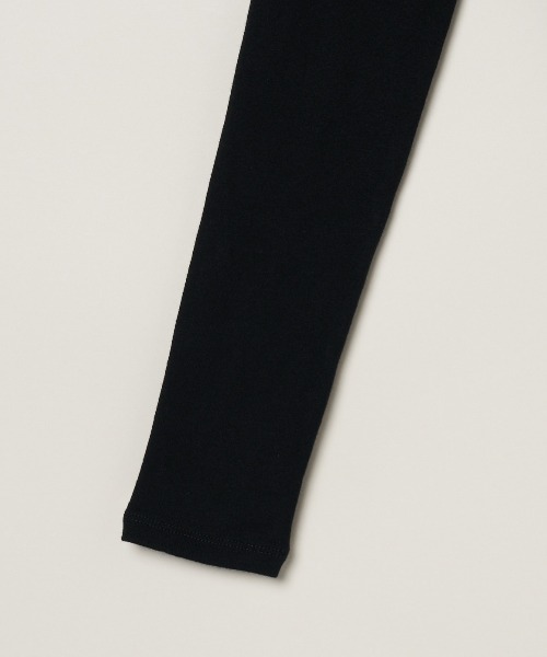 three dots(スリードッツ)の「ファンデーションコットン ロングスリーブT(Tシャツ/カットソー・レディース・ブラック/ホワイト・SMALL/MEDIUM)」の6枚目の写真