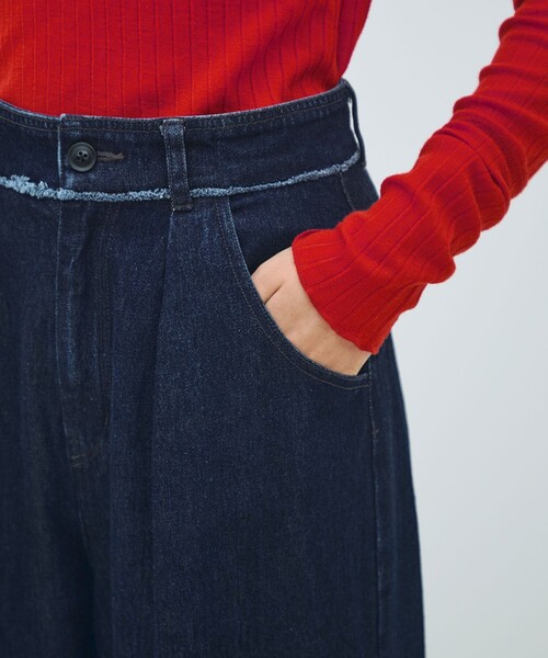 セール】ハードツイストデニム ワイドパンツ（デニムパンツ）｜MACPHEE