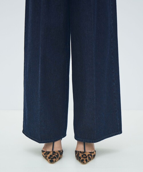MACPHEE(マカフィー)の「ハードツイストデニム ワイドパンツ(デニムパンツ・レディース・ネイビー・32/34/36)」の9枚目の写真