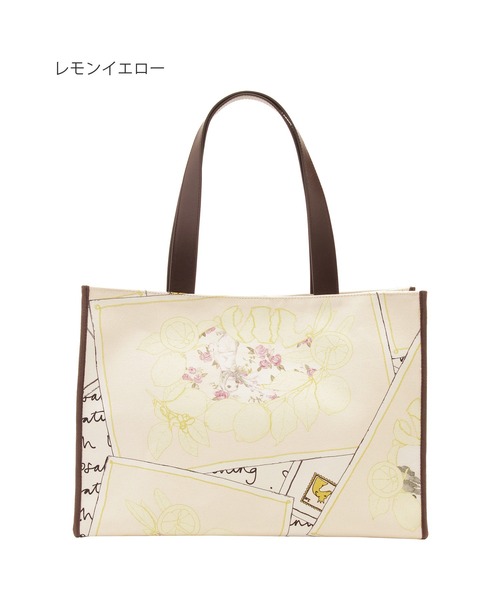 SWASH LONDON（スウォッシュロンドン）の「トートバッグ コットンプリント "Recollections"（トートバッグ・レディース・レモンイエロー/グリーン/レッド/ブラック・FREE）」の6枚目の写真