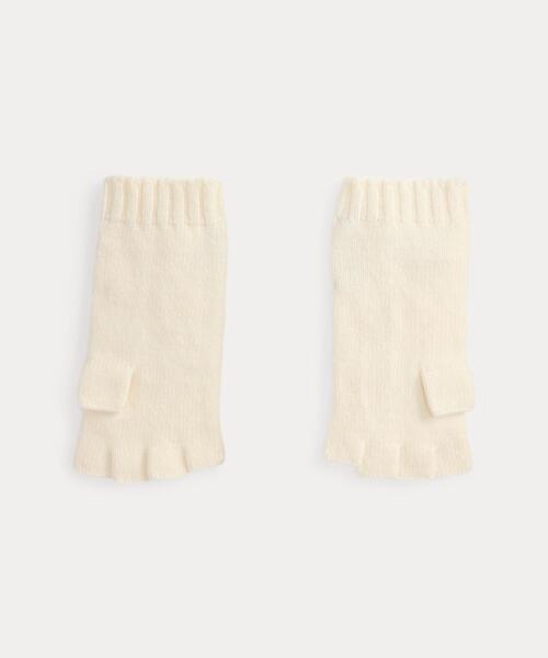 ケーブル ウールカシミヤ フィンガーレス グローブ（手袋）｜POLO