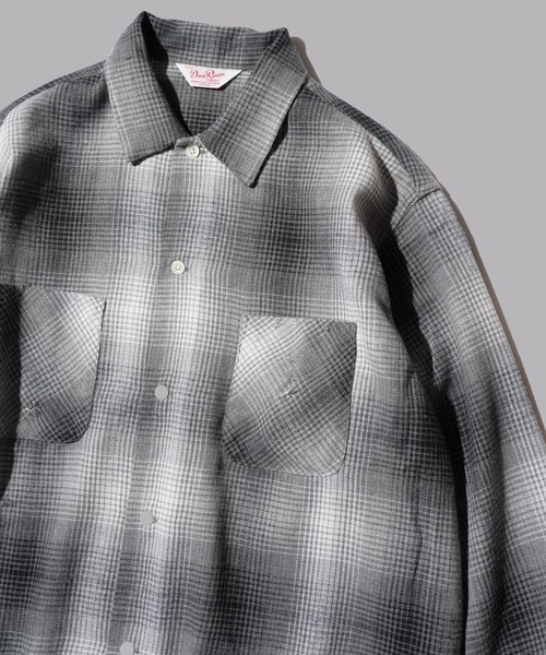 C.E.L.STORE（セルストア）の「DAN RIVER / ダンリバー DAMAGED BOX SHIRTS ダメージ加工 ボックスシルエット シャツ チェック ブラック（シャツ/ブラウス・メンズ・ベージュ/ブラック/グレー・LARGE/MEDIUM）」の2枚目の写真