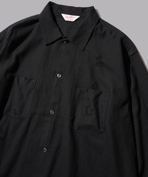 C.E.L.STORE | DAN RIVER / ダンリバー DAMAGED BOX SHIRTS ダメージ加工 ボックスシルエット シャツ チェック ブラック(シャツ/ブラウス)