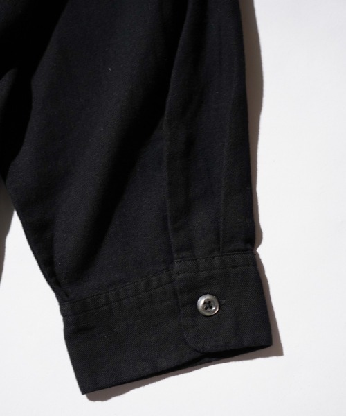 C.E.L.STORE（セルストア）の「DAN RIVER / ダンリバー DAMAGED BOX SHIRTS ダメージ加工 ボックスシルエット シャツ チェック ブラック（シャツ/ブラウス・メンズ・ベージュ/ブラック/グレー・LARGE/MEDIUM）」の18枚目の写真