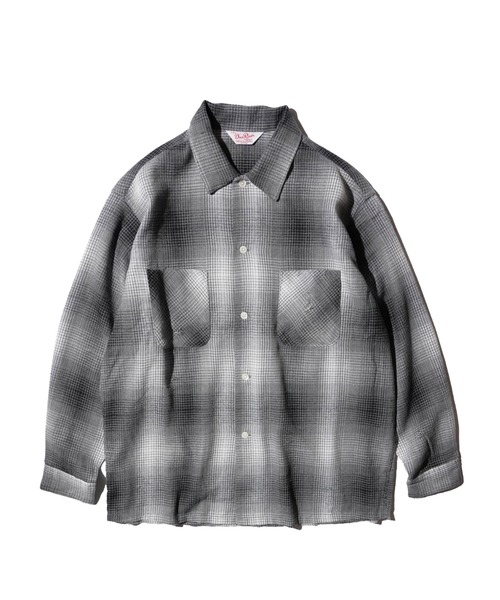 C.E.L.STORE（セルストア）の「DAN RIVER / ダンリバー DAMAGED BOX SHIRTS ダメージ加工 ボックスシルエット シャツ チェック ブラック（シャツ/ブラウス・メンズ・ベージュ/ブラック/グレー・LARGE/MEDIUM）」の20枚目の写真
