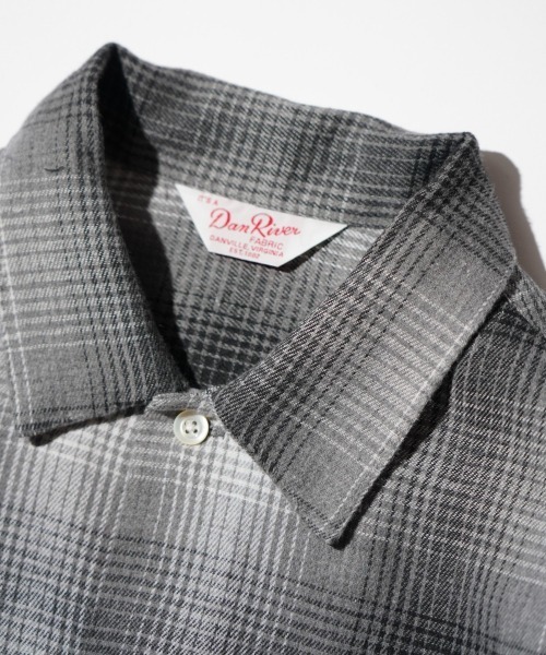 C.E.L.STORE（セルストア）の「DAN RIVER / ダンリバー DAMAGED BOX SHIRTS ダメージ加工 ボックスシルエット シャツ チェック ブラック（シャツ/ブラウス・メンズ・ベージュ/ブラック/グレー・LARGE/MEDIUM）」の21枚目の写真