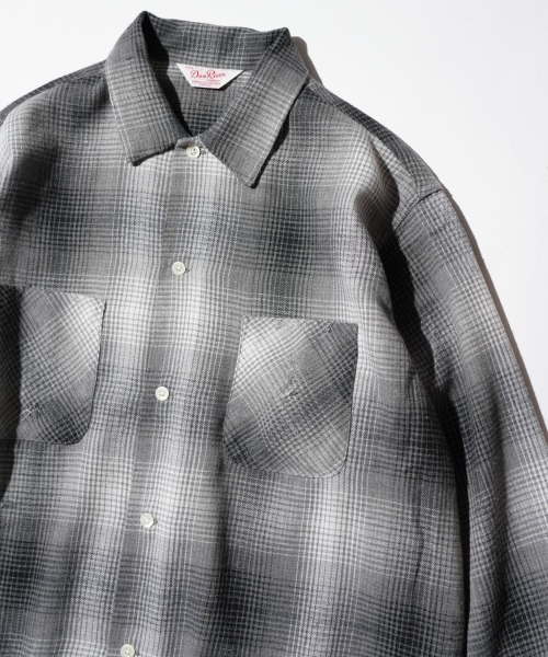 C.E.L.STORE（セルストア）の「DAN RIVER / ダンリバー DAMAGED BOX SHIRTS ダメージ加工 ボックスシルエット シャツ チェック ブラック（シャツ/ブラウス・メンズ・ベージュ/ブラック/グレー・LARGE/MEDIUM）」の22枚目の写真