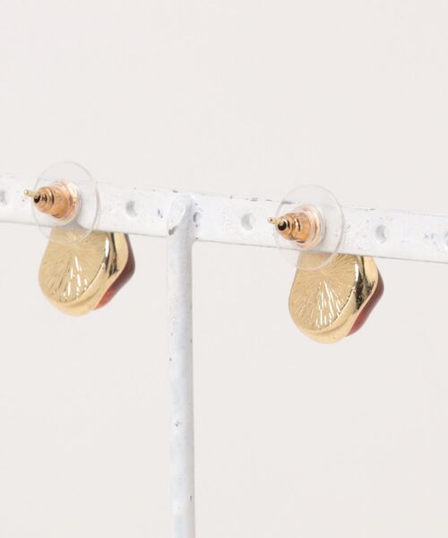 tone（トーン）の「【88eighty-eight】ヴィンテージゴールドブラウンミニピアス【import】(MA)（ピアス（両耳用）・レディース・ゴールド・FREE）」の6枚目の写真