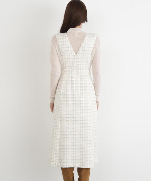 ◇ループツイードジャンバースカート（ワンピース）｜PINKY&DIANNE