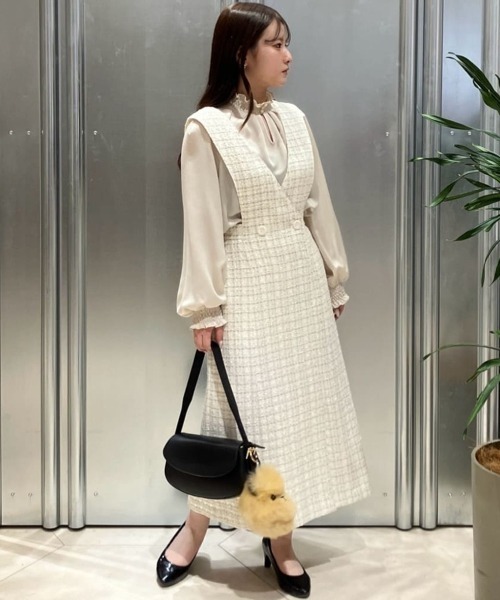 セール】◇ループツイードジャンバースカート（ワンピース