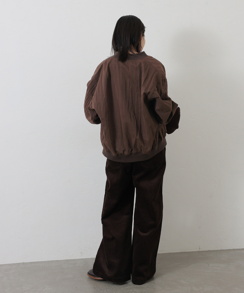 JOURNAL STANDARD（ジャーナルスタンダード）の「《追加2》【洗える】Light MA-1（MA-1・レディース・チョコ/ブラック系その他・FREE）」の11枚目の写真