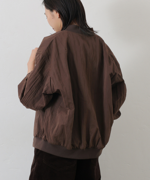 JOURNAL STANDARD（ジャーナルスタンダード）の「《追加2》【洗える】Light MA-1（MA-1・レディース・チョコ/ブラック系その他・FREE）」の16枚目の写真