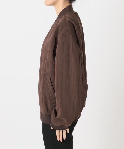 JOURNAL STANDARD（ジャーナルスタンダード）の「《追加2》【洗える】Light MA-1（MA-1・レディース・チョコ/ブラック系その他・FREE）」の18枚目の写真