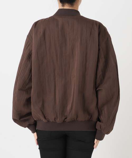 JOURNAL STANDARD（ジャーナルスタンダード）の「《追加2》【洗える】Light MA-1（MA-1・レディース・チョコ/ブラック系その他・FREE）」の19枚目の写真