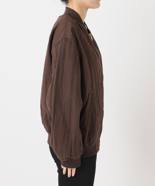 JOURNAL STANDARD（ジャーナルスタンダード）の「《追加2》【洗える】Light MA-1（MA-1・レディース・チョコ/ブラック系その他・FREE）」の20枚目の写真