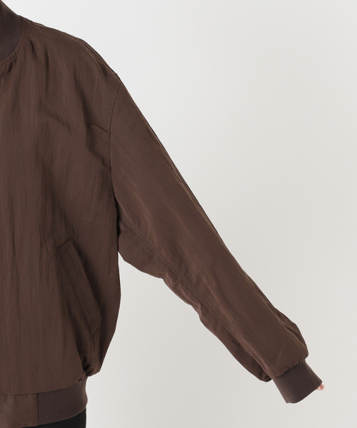 JOURNAL STANDARD（ジャーナルスタンダード）の「《追加2》【洗える】Light MA-1（MA-1・レディース・チョコ/ブラック系その他・FREE）」の21枚目の写真