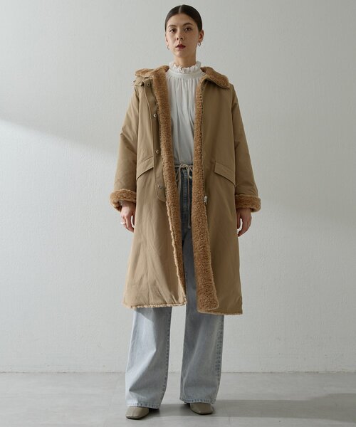 リバーシブルボアコート（その他アウター）｜Whim Gazette（ウィム