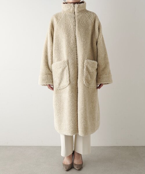 Whim Gazette(ウィムガゼット)の「リバーシブルボアコート(その他アウター・レディース・キャメル/ベージュ・FREE)」の16枚目の写真