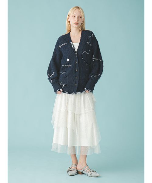 FURFUR（ファーファー）の「ラメチュールスカート（スカート・レディース・ホワイト/ブラック/ライトブルー・F）」の12枚目の写真