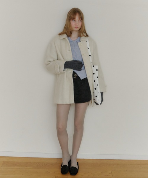 GIUNON（ジウノン）の「key hook dot tote / キーフックドットトートバッグ（トートバッグ・レディース・ブラック/ホワイト・FREE）」の7枚目の写真