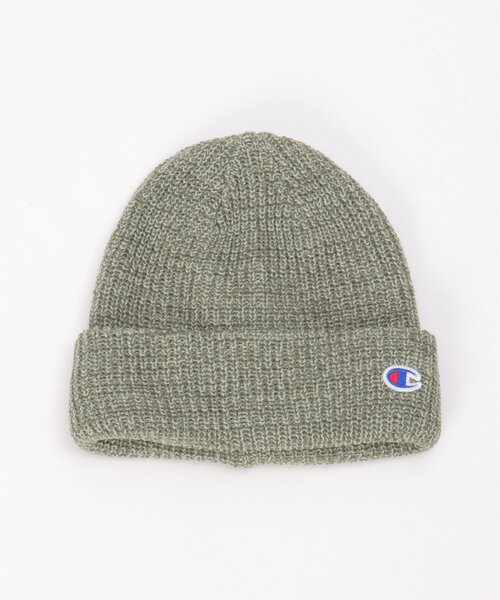 Champion(チャンピオン)の「Champion チャンピオン ニットワッチ(ニットキャップ/ビーニー・メンズ・ブラック/カーキ/杢グレー・FREE)」の2枚目の写真