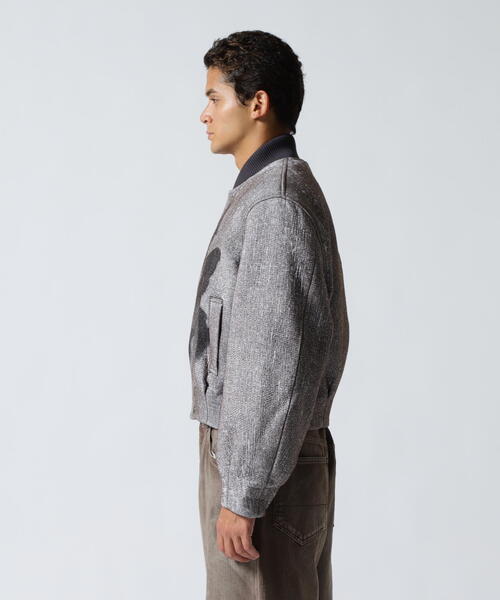 MASU(エムエーエスユー)の「MASU/エムエーエスユー/ANGEL BOMBER JACKET/M25F9BL003(スタジャン・メンズ・グレー・46)」の9枚目の写真